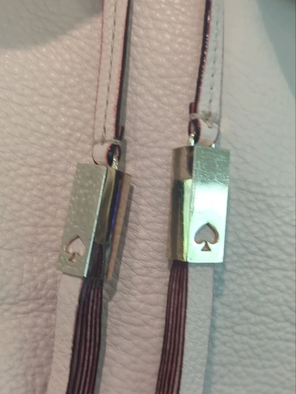 kate spade Pebbled Leather Backpack in Light Blush
